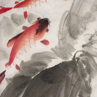Relax With Chinese Painting - Fish