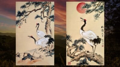 Crane & Pine Tree Painting Course