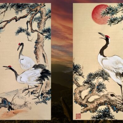 Crane & Pine Tree Painting Course