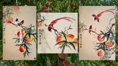 Peach & Paradise Flycatcher Painting Course